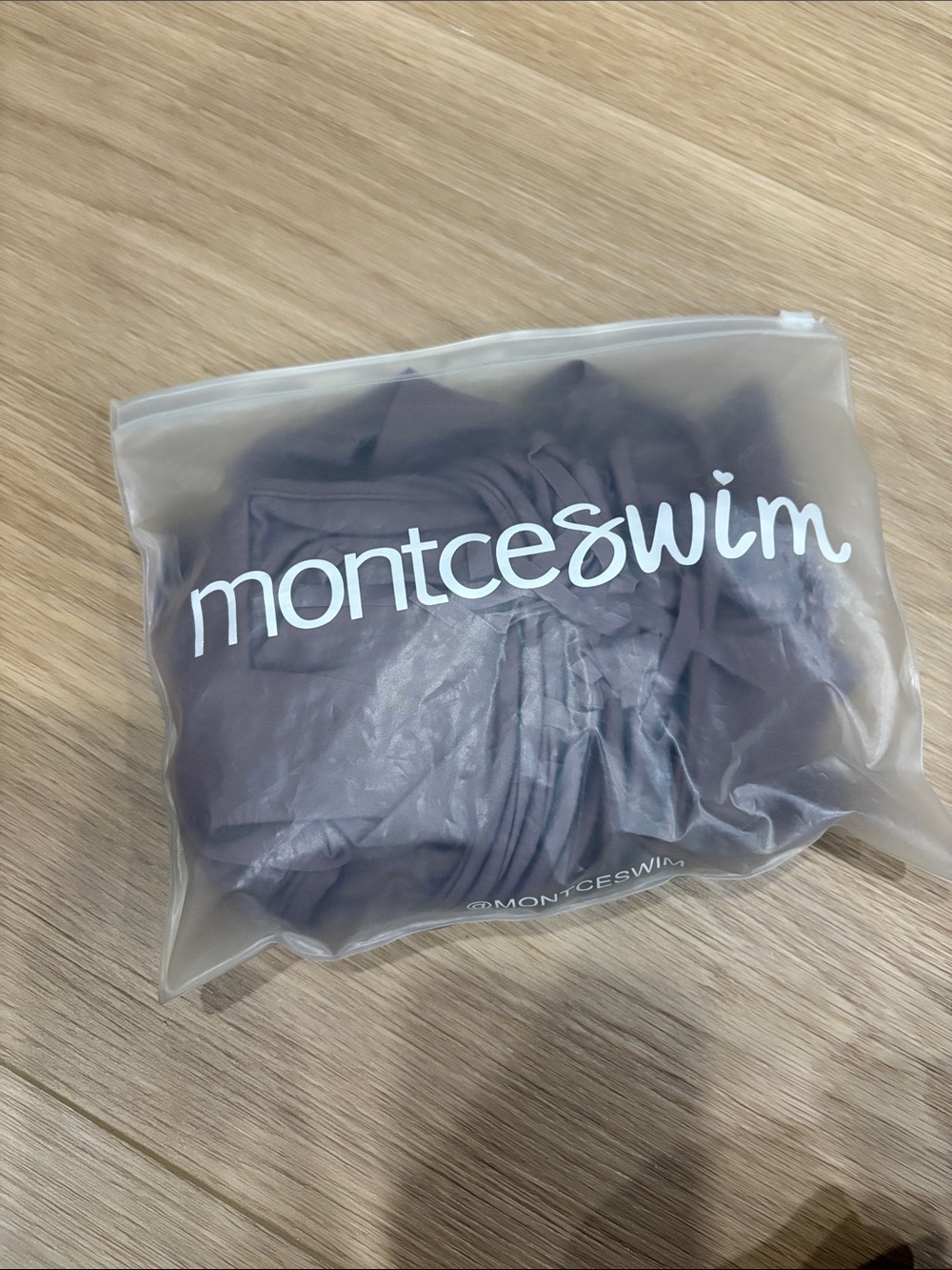 Montce Swim Purple Bikini in Reusable Pouch